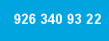 926 340 93 22 926 340 93 22